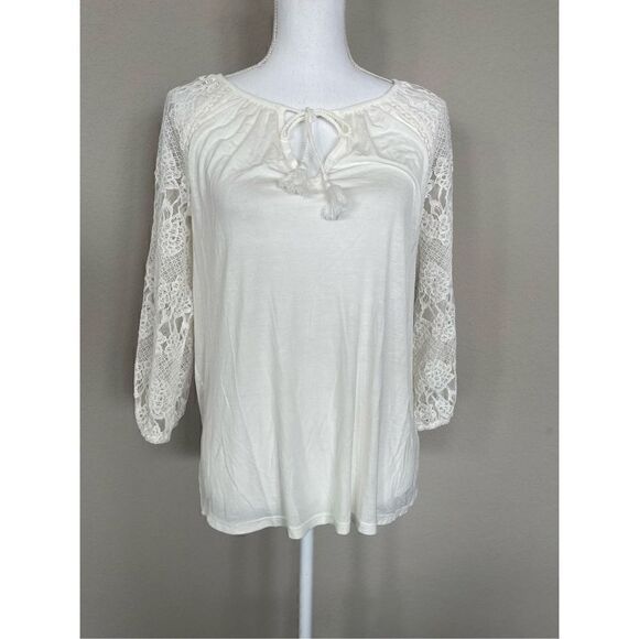 Wrangler Lace Sleeve Blouse  - Picture 1 of 7